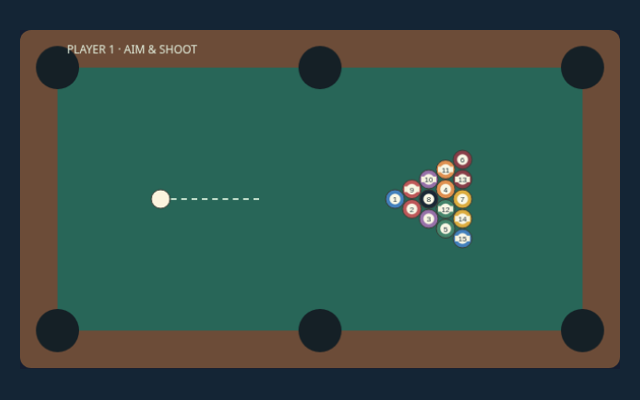 Eight-Ball Pool playing interface