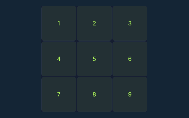 Sequence Memory playing interface